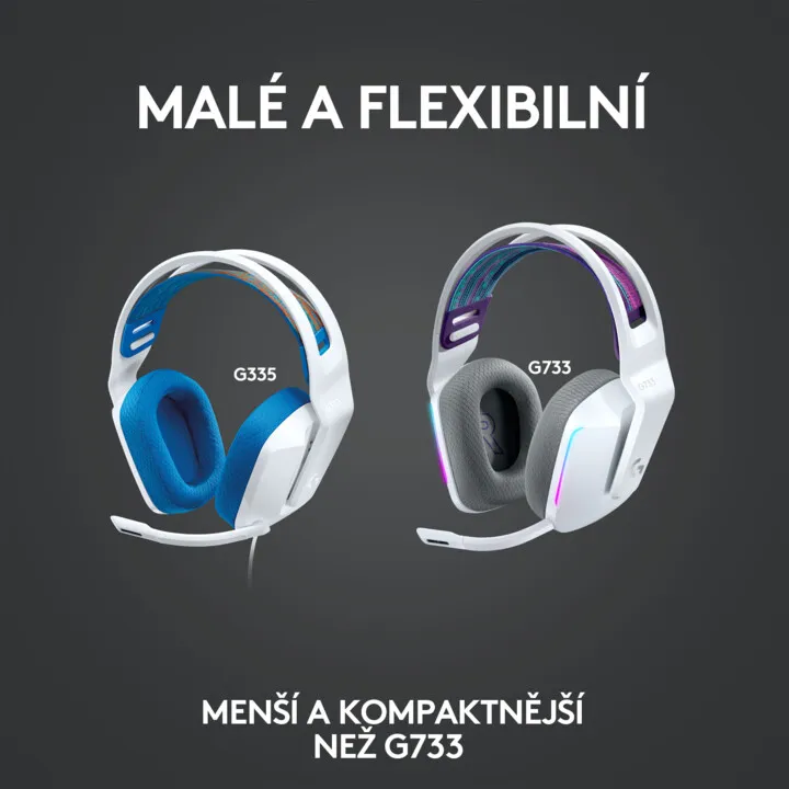 Kufje Logitech G335, të bardha - 13