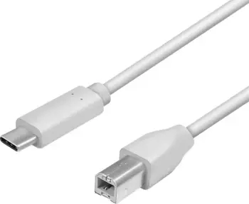 Kabllo LogiLink, USB-C në USB-B, 1m, hiri
