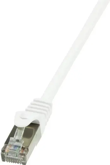 Kabllo patchcord LogiLink EconLine, Cat. 6, F/UTP, 0.5m, e bardhë