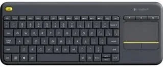 Tastierë, Logitech, K400 Plus 920-007127, me touchpad të integruar, GER layout, e zezë - 1