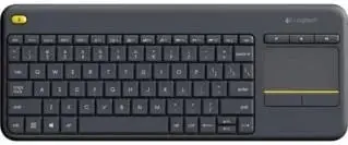 Tastierë, Logitech, K400 Plus 920-007127, me touchpad të integruar, GER layout, e zezë
