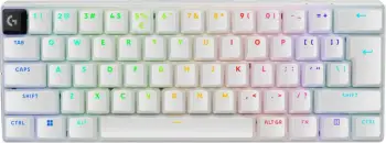 Tastierë gaming Logitech G Pro X 60 920-011930, US-International layout, RGB, e bardhë