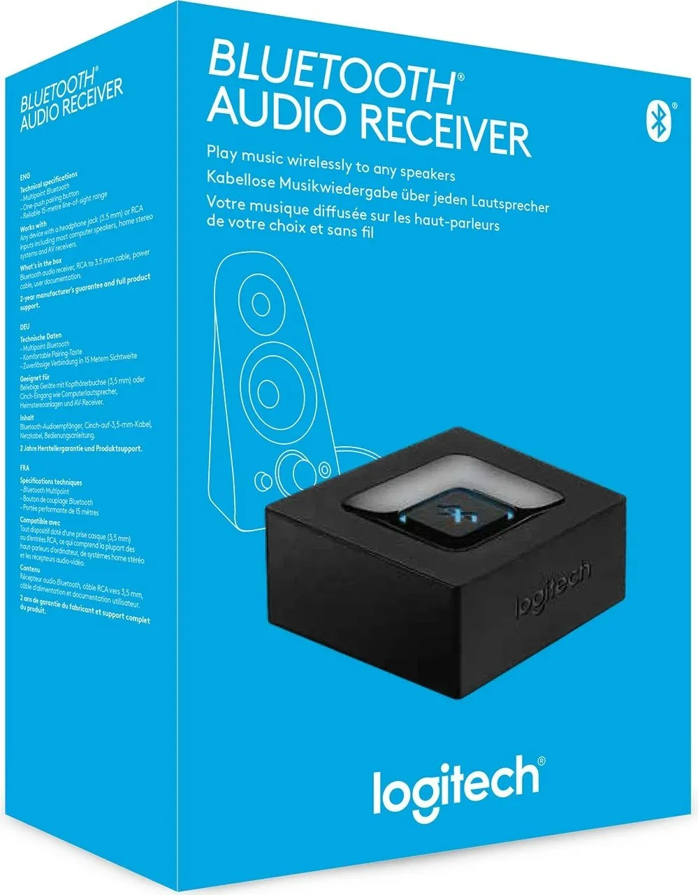 Adapter audio Bluetooth Logitech, 3.5 mm, A2DP, 15 m, i zi, AC, Type C - 8