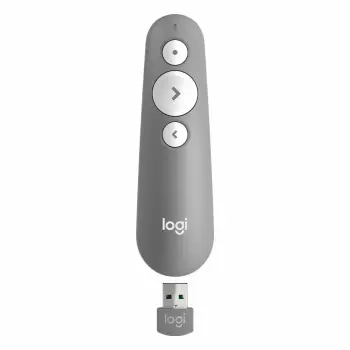 Telekomandë për prezantime Logitech R500, Bluetooth/RF, USB, 20 m, Gri
