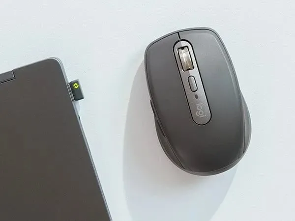 Maus Logitech MX Anywhere 3S për biznes, RF Wireless + Bluetooth, 8000 DPI, Grafit - 2