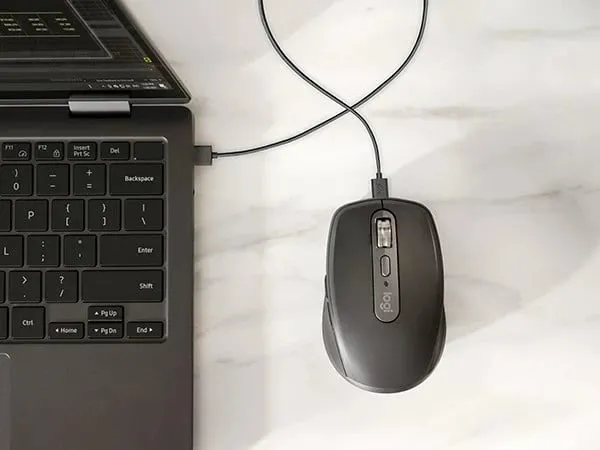 Maus Logitech MX Anywhere 3S për biznes, RF Wireless + Bluetooth, 8000 DPI, Grafit - 5