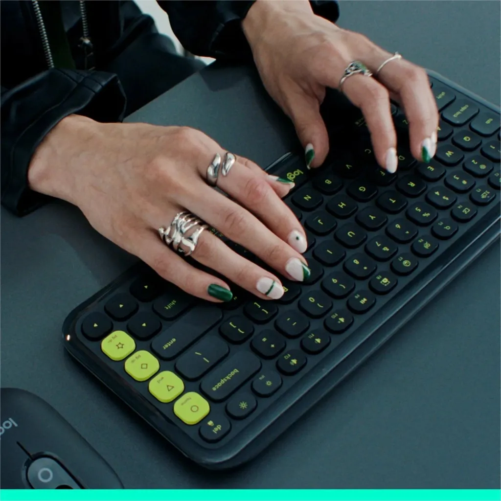 Tastierë Logitech POP ICON Keys, pa tela, vjollcë - 7