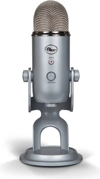 Mikrofon Blue Yeti, i argjendtë