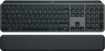Tastierë Logitech MX Keys S, Wireless, RF Wireless + Bluetooth, QWERTZ, LED, Grafit