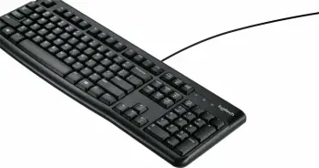 Tastierë Logitech K120, Full-size (100%), Wired, USB, QWERTY, E zezë