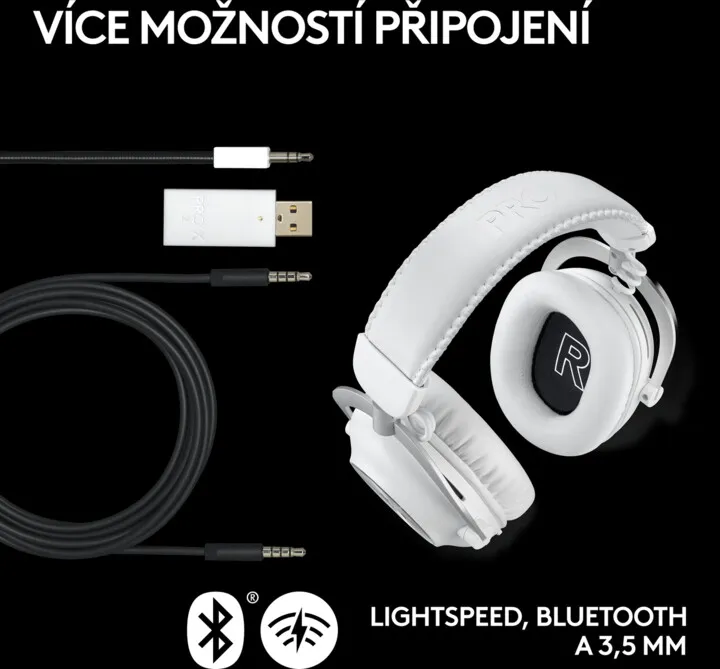 Kufje Logitech G PRO X 2 LIGHTSPEED, të bardha - 6