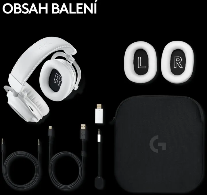 Kufje Logitech G PRO X 2 LIGHTSPEED, të bardha - 10