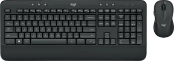Tastierë dhe maus Logitech MK545 ADVANCED, Wireless, Full-size (100%), USB, QWERTZ, E zezë