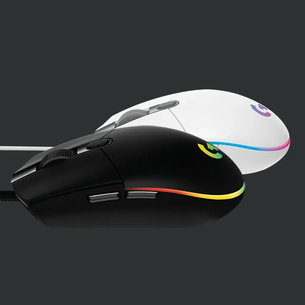 Maus Logitech G G203 LIGHTSYNC, USB Type-A, 8000 DPI, 1 ms, Bardhë - 6