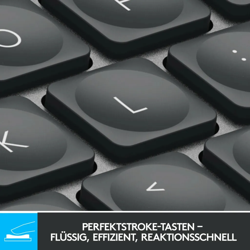 Tastierë Logitech MX Keys Mini, wireless, e ndriçuar, gri e errët - 11