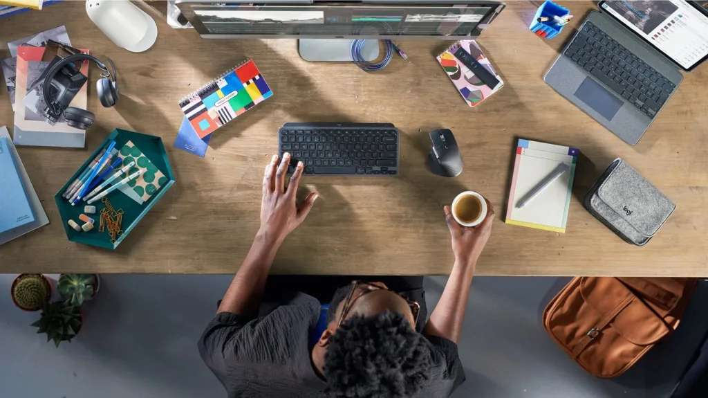 Tastierë Logitech MX Keys Mini, wireless, e ndriçuar, gri e errët - 10