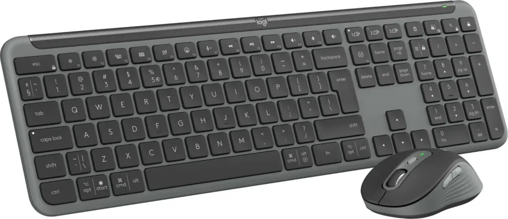 Kasë maus e tastierë Logitech SGN SLIM COMBO MK950 BUSINESS, slim, wireless, gri - 2