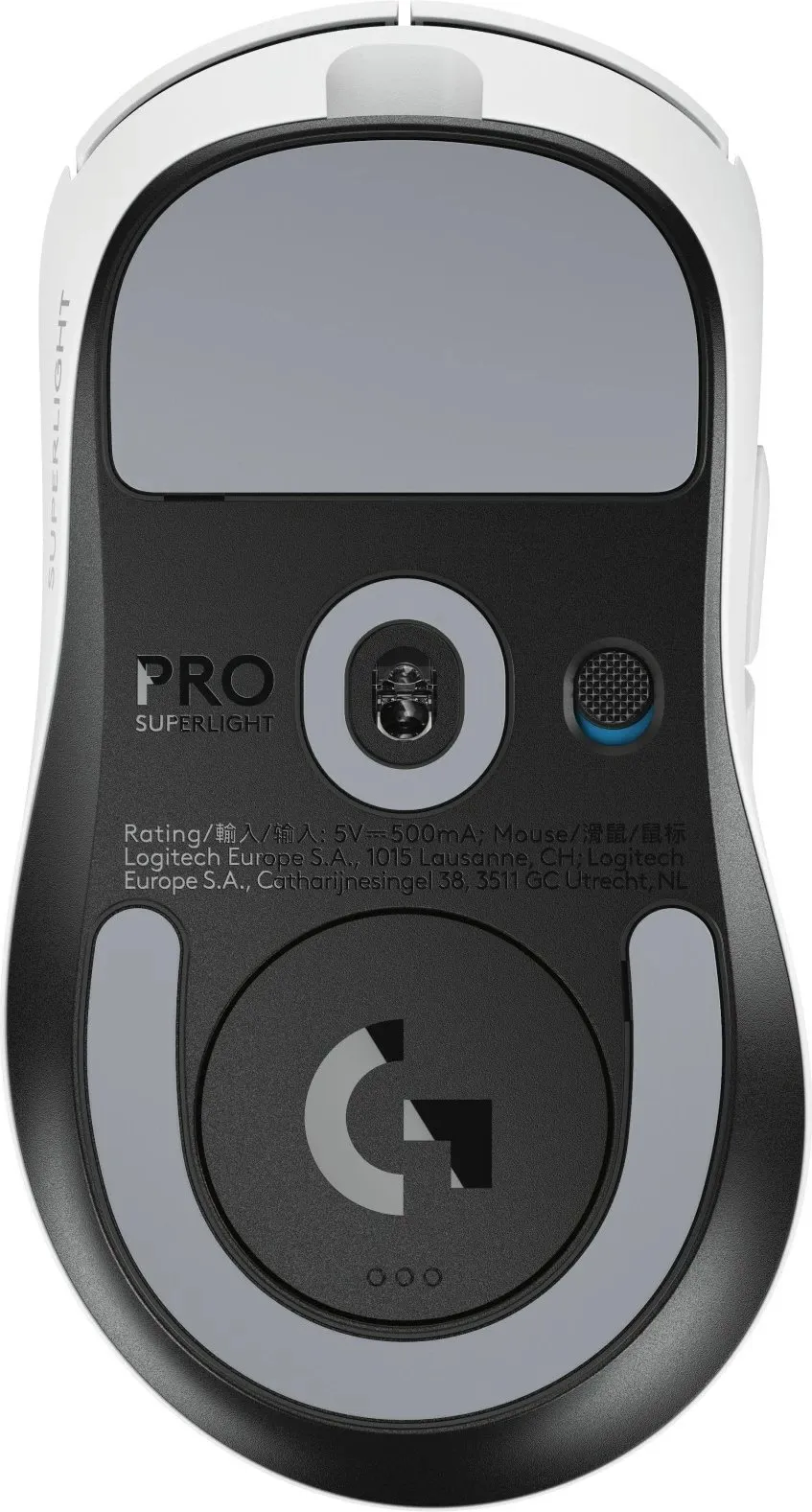 Maus Logitech G PRO X SUPERLIGHT 2 DEX, 5 butona, wireless/kabllo, i bardhë - 1