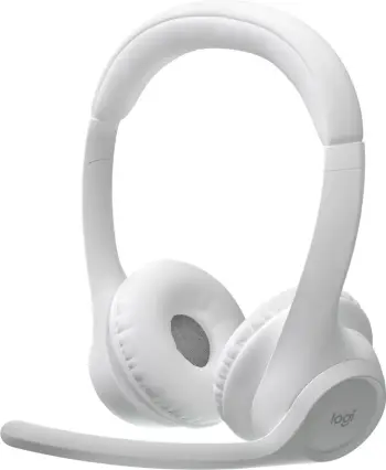 Headset Logitech Zone 300 wireless, 20 orë bateri, Bluetooth 5.3, off-white