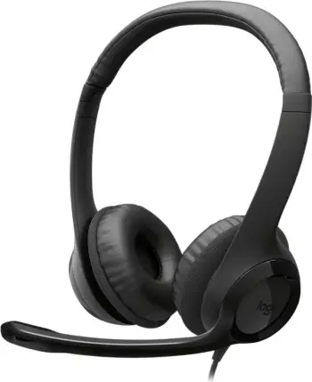 Kufje me mikrofon Logitech H390 981-001576 me kabllo, standard, të zeza