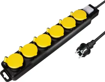 Shirit rryme LogiLink LPS256, 6 prize, IP44, 1.5m, gri