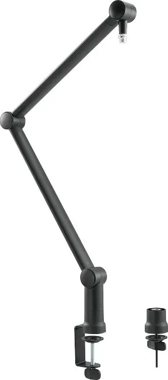 Krah profesional për mikrofon LogiLink AA0127, rrotullim 360°, susta amortizuese, i zi