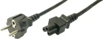 Kabllo rryme për TV LogiLink CP093, 1,8 m, prizë CEE 7/7, IEC C5, 10 A/250 V, e zezë