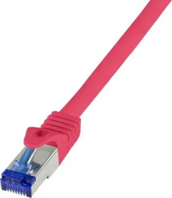 Kabllo rrjeti LogiLink Ultraflex, Cat.6A S/FTP, 0.5 m, e kuqe