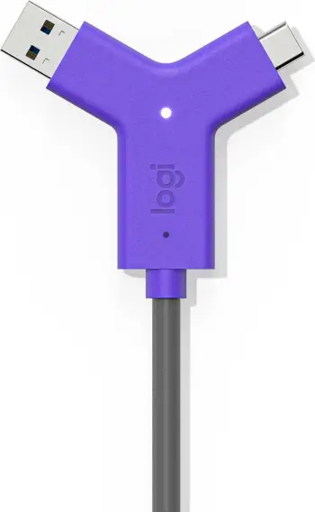 Lidhës Logitech Swytch, USB, i zi, vjollcë