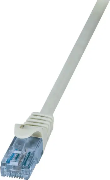 Kabllo patchcord LogiLink RJ-45 në RJ-45, Cat.6a, 3m, e hirtë