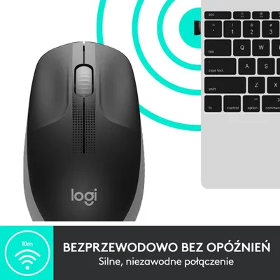Maus Logitech M190 (910-005906), i zi / hirtë - 5