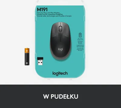 Maus Logitech M190 (910-005906), i zi / hirtë - 8