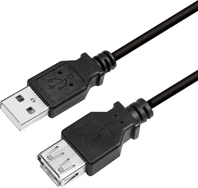 Kabllo USB 2.0 LogiLink, e zezë - 1