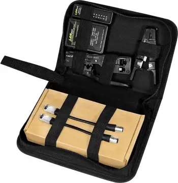 Set i Veglave për Rrjet Logilink WZ0070, për kabllot Cat.6A dhe Cat.7, ngjyrë e zezë