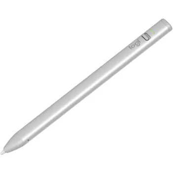 Stilus Logitech Crayon për tablet Apple, Silver, White