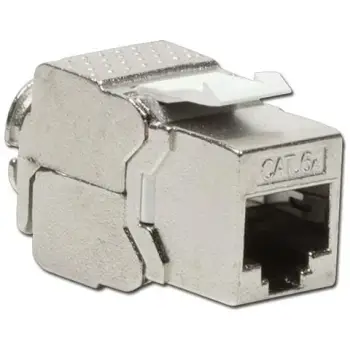Keystone jack LogiLink NK4003, RJ-45, 6a, Silver