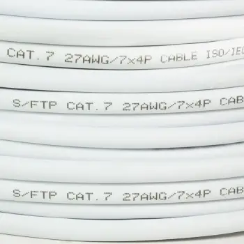 Kabllo Logilink S/FTP kat.7, 100.0m, e bardhë