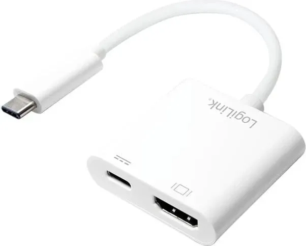 Adaptori LogiLink USB-C në HDMI, i bardhë - 1