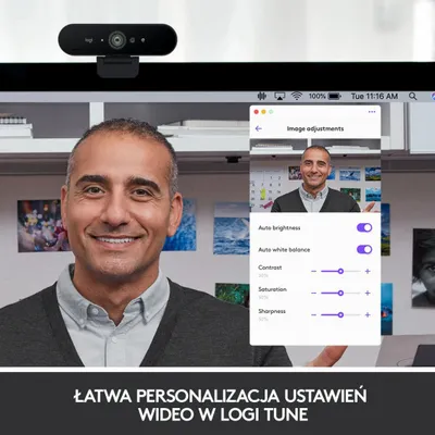 Kamera kompjuterike Logitech Brio 4K Stream (960-001194) - 8