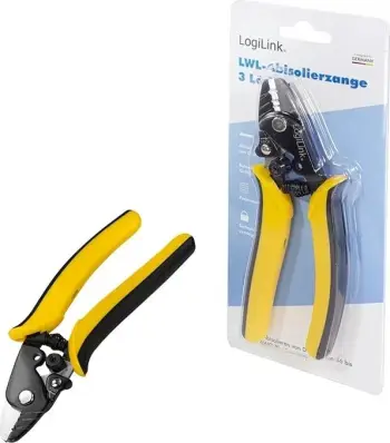 Mjet zhveshës për fibra optike LogiLink WZ0064, universal, metal plastik çelik, zi verdhë