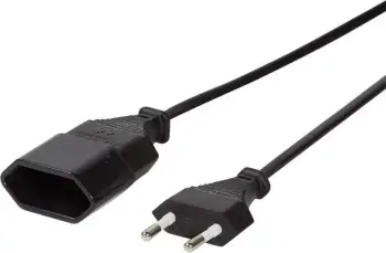 Kabllo energjie për kompjuterë LogiLink, e zezë