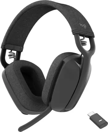 Kufje Logitech Zone Vibe Wireless, Bluetooth, USB-C, grafit