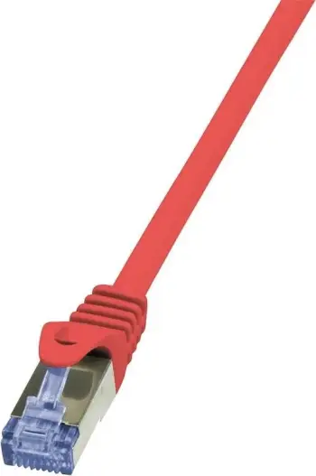 Kabllo rrjeti LogiLink RJ-45 S/FTP, 0.25m, e kuqe