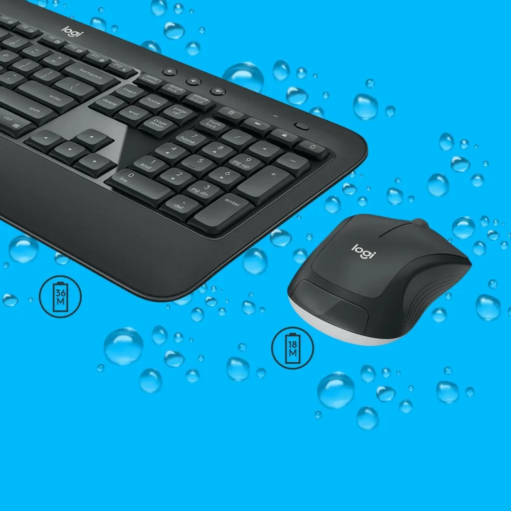 Set tastiere dhe mausi Logitech MK540 Advanced, wireless, karbon - 4