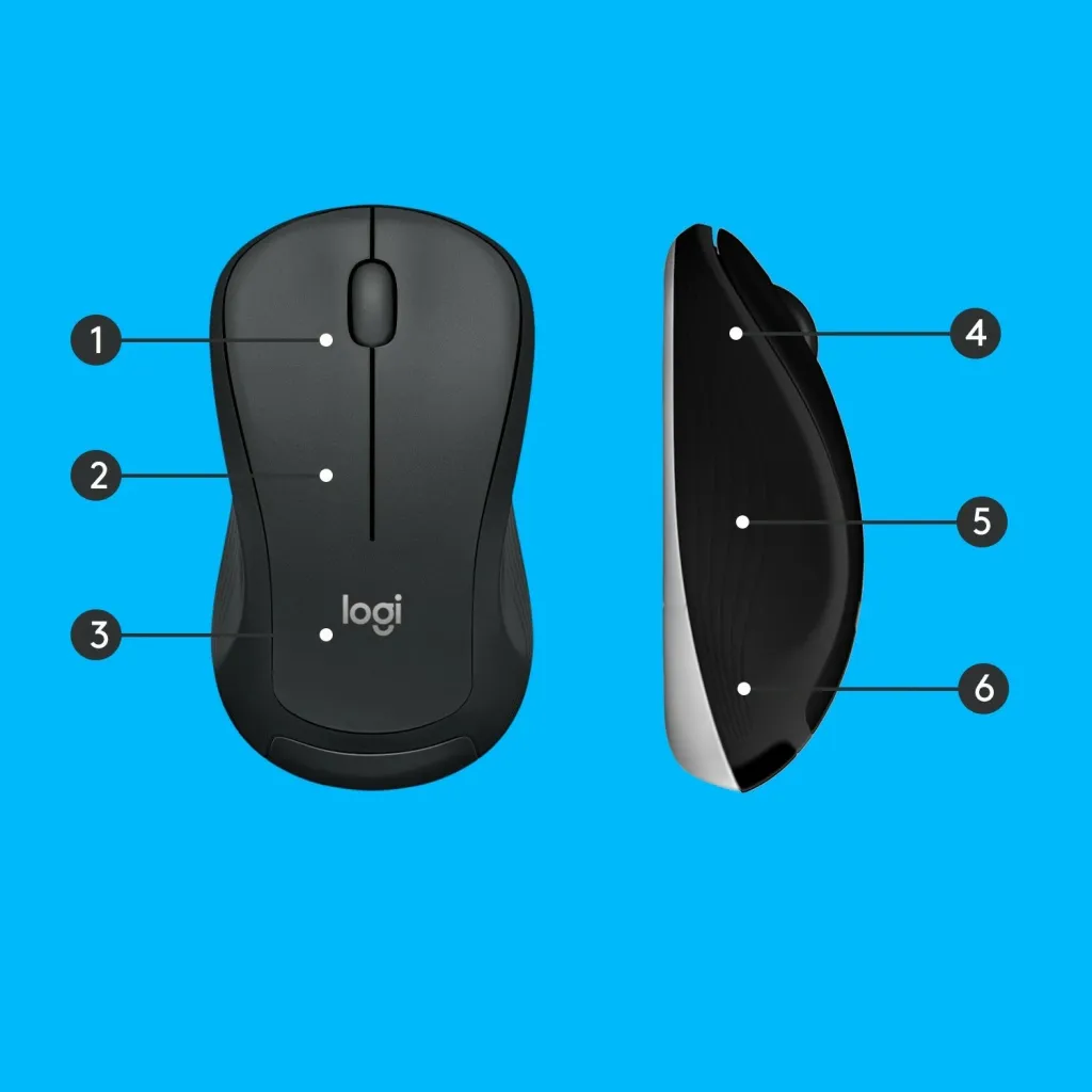 Set tastiere dhe mausi Logitech MK540 Advanced, wireless, karbon - 8