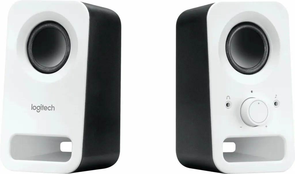 Boksa multimedia Logitech z150, 2.0 kanale, me kabllo, 3 W, të bardhë - 3