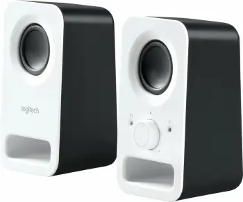 Boksa multimedia Logitech z150, 2.0 kanale, me kabllo, 3 W, të bardhë