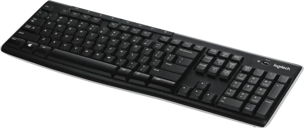 Tastierë wireless Logitech K270, full-size, AZERTY, e zezë - 4