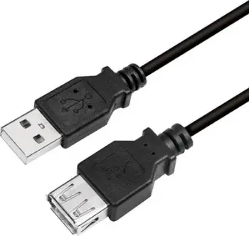 Kabllo zgjatëse USB LogiLink, e zezë