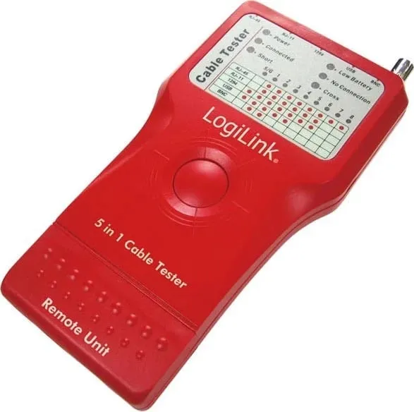 Testues Kabllash Logilink, i kuq - 1